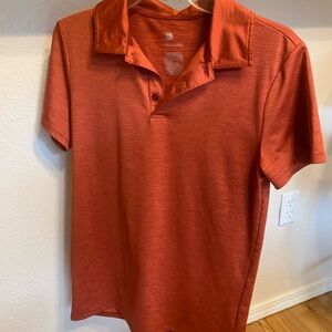 Men's Red Athletic Polo Shirt